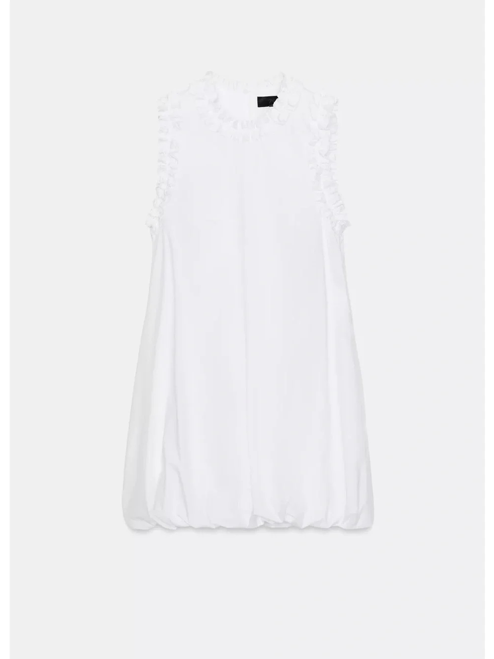Zara Ruffle Poplin Dress BNWT - Picture 2 of 4